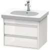 Duravit Ketho - Umývadlová skrinka 48x60x46 cm, 2 zásuvky, lesklá biela KT665002222
