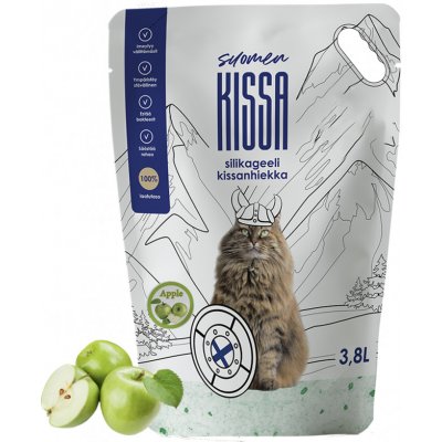 Suomen Kissa silikagélové stelivo pre mačky s vôňou jablka 3,8 l