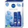 Nivea Protect & Care telové mlieko Body Milk Rich Nourishing 250 ml + antiperspirant Protect & Care 150 ml + univerzální krém Creme 30 ml darčeková sada