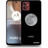 Picasee silikónový čierny obal pre Motorola Moto G32 - Moon Minimal