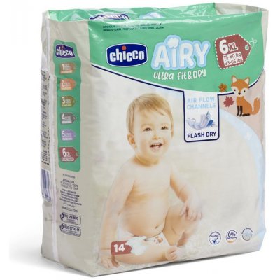 CHICCO Airy 6 Extra Large 15-30 kg 14 ks