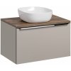 Súprava skrinka Comad Santa Fe Taupe SANTA FE TAUPE 82-80-B-2S, umývadlo Comad Smile UM-6252SMILE40DP, SANTA FE OAK89-080-A