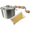 Whirley Pop Silver kotlík popcorn s kukuricou (Opravený)