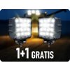 TruckLED LED Epistar pracovné svetlo, hranaté, 24W, 2000lm, 12/24V, IP67, 6500K, 1+1 zadarmo! [L0081-B]