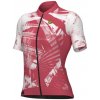ALÉ Cyklistický dres s krátkym rukávom - PALM PR-E - červená/biela M