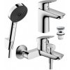 HANSGROHE Logis SET 3v1 sada pre vaňu a umývadlo, chróm, 71400000+71107000+24303000