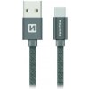 Swissten 71521102 USB - USB-C, 0,2m, šedý
