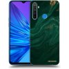 Picasee silikónový čierny obal pre Realme 5 - Green