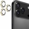 ENKAY sklá posádzané kamienkami na ochranu šošoviek zadného fotoaparátu pre iPhone 17 Pro / 17 Pro Max - zlatá - možnosť vrátiť tovar ZADARMO do 30tich dní