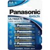 Batérie Panasonic Evolta Ultimate Energy AA LR6 4 ks balenie