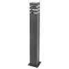 RABALUX 7380 Ankara exteriérové stojanové svietidlo/stĺpik V740mm 1xE27 IP44 antracit, priehľadná