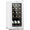 Klarstein Shiraz 15 Slim Uno, vinotéka, 44 l, 135 W, 5–18°C, dotykové ovládanie, biela (HEA-Shiraz-15-uno-wh)