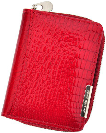 Jennifer Jones Barebag kožená malá dámska peňaženka RFID červená
