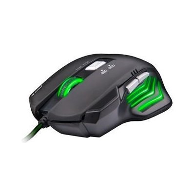 Herná myš C-TECH Akantha (GM-01R), casual gaming, herná, červené podsvietenie, 2400DPI, USB Farba podsvietenia: Zelená GM-01G