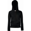 Fruit of the Loom F.O.L. | Premium Lady-Fit Hooded Jacket Dámska mikina s kapucňou_16.2118 Farba: black, Veľkosť: L