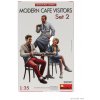 Miniart Príslušenstvo Moderné figúrky návštevníkov kaviarne - Set1 1:35 /