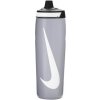 Fľaša NIKE-REFUEL BOTTLE WOLF GREY/BLACK/WHITE Biela 0,71 L 26/27
