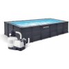INTEX RECT Pool Graphit 6 x 3 x 1,24 m s pieskovou filtráciou