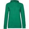 B&C Dámska mikina s kapucňou WW04W Kelly Green XXL