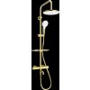 Mexen - KT05 sprchový set s termostatickou vaňovou batériou Kai, zlatá, 779000593-50