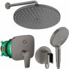 Hansgrohe Talis E Raindance sprchový set 240 podomietkový brúsený čierny chróm 64920340