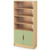 OPTIMA Regál kombinovaný, výška 194 cm avokádová