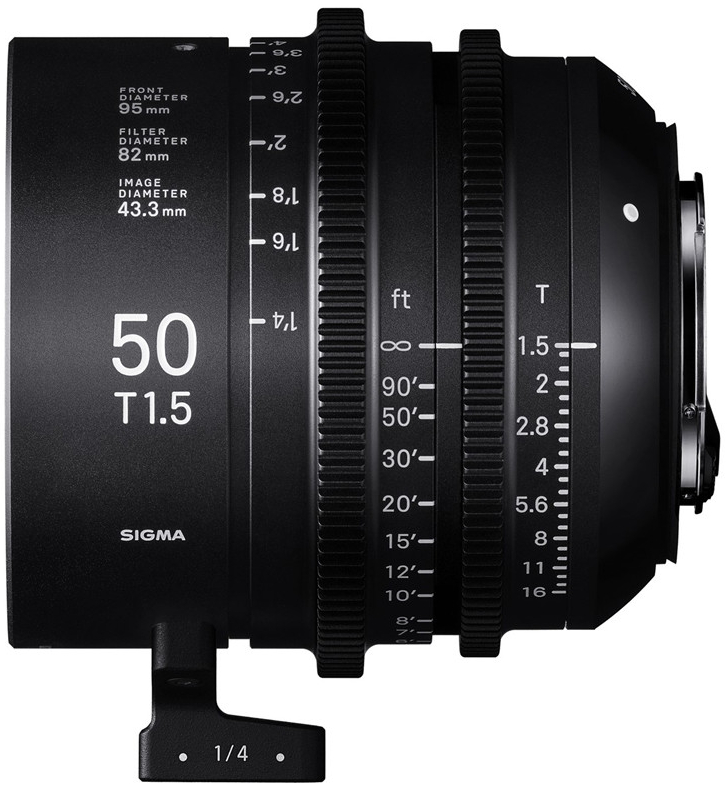 SIGMA 50mm T1.5 FF FL FVE CINE Sony-E