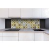 DIMEX | Dibond doska za kuchynskú linku | DBW-18060-164 Žlté kachličky | 180 x 60 cm + Dibond obkladová doska Dimex do kuchyne Žlté kachličky v rozmere 180 x 60 cm