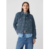 GAP Džínsová bunda Tmavomodrá S Tmavomodrá Tmavomodrá