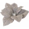 DECOLED Dekorácia umelý kvet sivá 20,5 × 17 cm, priadza