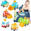6 KS Autíčko hračka so zotrvačníkom s hracími podložkami