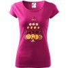 Vianočný stromček zo sušených plodov - Dámske tričko Pure - M ( Fuchsiová )