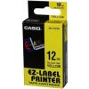 páska CASIO XR-12YW1 Black On Yellow Tape EZ Label Printer (12mm) (XR-12YW1)