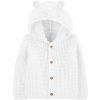 CARTERS CARTER'S sveter s kapucňou White neutrál