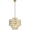 Krištáľové svietidlo SearchLight Lux&Belle závesný luster 10766-450SB