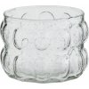 MADAM STOLTZ Sklenený svietnik Bubbles Clear 7 cm