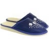 Dámske kožené modré papuče DOLLY