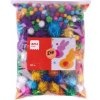 Pom-pom rôznych trblietavých farieb - MAXI formát