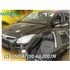 Deflektory - protiprievanové plexi Hyundai i30 HTB 5D 2007 - 2012 (+zadné)