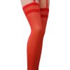 Pančuchy Passion ST002 17 DEN červené 3/4, dámske samodržiace pančuchy