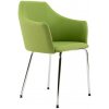 Konferenčné kreslo Ravenna Visitor, chrómové nohy, látka BN29 zelená - 1 kus - 1 KS - 3 - 5 hodiny - - čalúnené - textília (PES, POP, PAN) - áno - Antares - 36 mesiacov - konferenčná stolička - Zelená