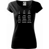 Noty skladatele - Dámske tričko Pure - XS ( Čierna )