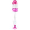 BabyOno Take Care Brush for Bottles and Teats kefa na čistenie 2 v 1 Pink 1 ks