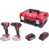 Set Worcraft XCUBE030 ShareSYS Toolbox, uťahovák 260 Nm, skrutkovač 50 Nm, 2x 2.0 Ah akumulátor, 1x
