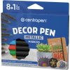 Dekoračný popisovač CENTROPEN 2737 Decor Pen Metallic - sada 8+1 ks