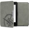 Púzdro na čítačku kníh KW Mobile - Navigational Compass - KW4974702 - púzdro pre Amazon Kindle Paperwhite 1/2/3 - šedé (4063004067062)