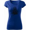 T-ričko Dakar Africa Twin dámske tričko Farba trička: Kráľovská Modrá, Farba potlače: Čierna, Veľkosť: XS