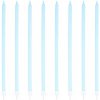 Tortové sviečky modré dlhé 15 cm 8 ks