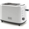 Topinkovač Black+Decker, BXTO820E, 6 nastavení stupňů opékání, 2 široké sloty 3,5 x 13 cm, vyjímatelný tácek na drobky, funkce stop, rozmrazování a ohřívání, 820 W
