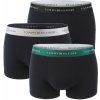 TOMMY HILFIGER - boxerky 3PACK classic TH series dark color with antic silver & black metallic waist v darčekovom balení-L (89-100 cm)